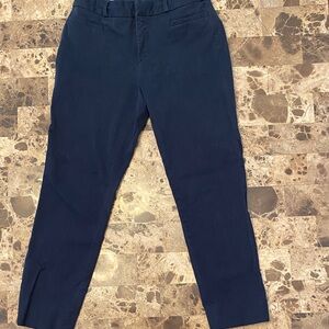 Banana Republic Women's Sloan Navy Cropped Pants